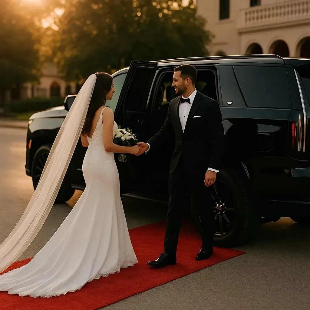 Wedding transportation in Zionsville Indiana - Lightning Limo